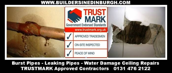 leaking pipes and burst pipes, water damage repairs Profile Photos of Fire Damage Repairs Edinburgh, Insurance Building Contractors Edinburgh 12a Beaverhall Road - Photo 11 of 14