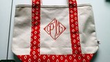 Monogrammed Tote Bags  of Stitchin Chicks Embroidery