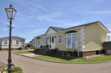 Residential mobile home park in South East England.  Generally this type of caravan park estate is for home owners over the age of fifty years.