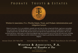 Probate, Estate Planning & Trusts  of Wintter & Associates P.A.