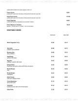 Pricelists of Gulshan Indian Restaurant