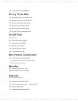 Pricelists of Ching Yen Restaurant