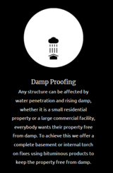 Damp Proofing Services J Warwick Waterproofing and Roofing Specialists 44 Park Close Road 