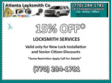  Atlanta Locksmith Co 3419 Cascade Rd SW, Atlanta, GA 30311 