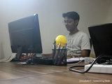 Working desk Uncubate 1 coworking space Ahmedabad