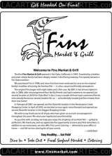 Pricelists of Fins Market and Grill - Fair Oaks and Munroe