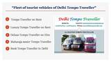 Pricelists of Tempo Traveller on Rent in Delhi