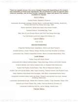 Pricelists of Lockwoods Café bar and Restaurant