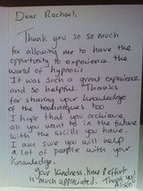 Testimonial from client who resolved fear of driving in one session