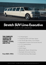 Pricelists of Luxury Life Limousine