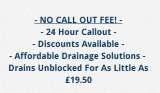 Pricelists of BDS Drainage - Blocked Drains London