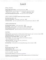 Pricelists of Scott's Seafood Grill and Bar