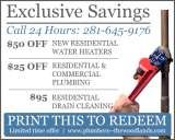 Pricelists of Home Plumbing Service in The Woodlands TX