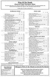Pricelists of McCormick & Schmick's Seafood Restaurant LA