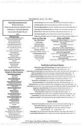 Pricelists of McCormick & Schmick's Seafood Restaurant San Diego