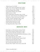 Pricelists of McCormick & Kuleto's Seafood Restaurant