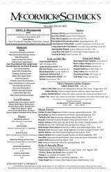 Pricelists of McCormick & Schmick's Seafood Restaurant - Orlando, FL