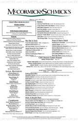 Pricelists of McCormick & Schmick's Seafood Restaurant - West Palm Beach, FL