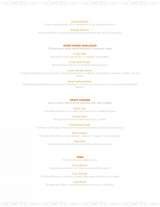 Pricelists of Kinara Contemporary Indian Cuisine @ The East
