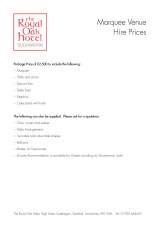 Pricelists of The Royal Oak Hotel - Duddington