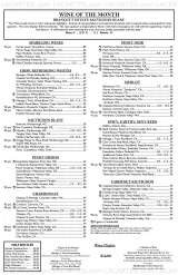 Pricelists of McCormick & Schmick's Seafood Restaurant - Indianapolis, IN
