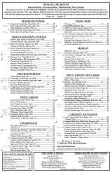 Pricelists of McCormick & Schmick's Seafood Restaurant - Troy, MI