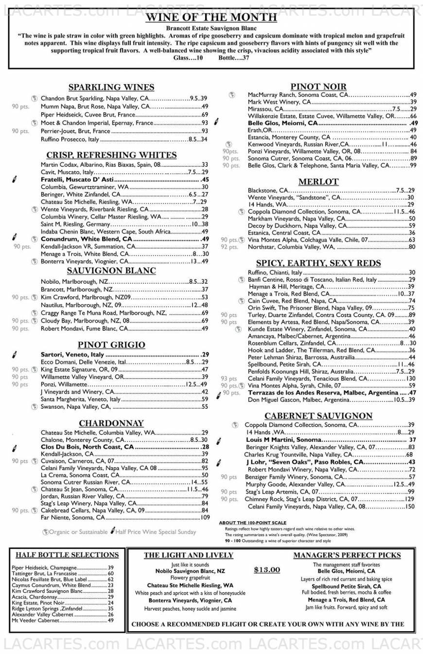  Pricelists of McCormick & Schmick's Seafood Restaurant - Columbus, OH 3965 New Bond Street - Photo 4 of 8