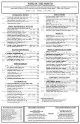 Pricelists of McCormick & Schmick's Seafood Restaurant - Columbus, OH