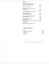 Pricelists of La Cave Restaurant & Wine Bar
