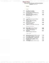 Pricelists of La Cave Restaurant & Wine Bar