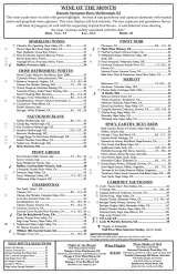 Pricelists of McCormick & Schmick's Seafood Restaurant - Dallas, TX