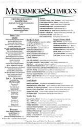 Pricelists of McCormick & Schmick's Seafood Restaurant - Arlington, VA