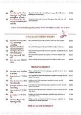 Pricelists of Mai Thai Restaurant