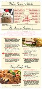 Menus & Prices, Ruby's Diner, City of Commerce