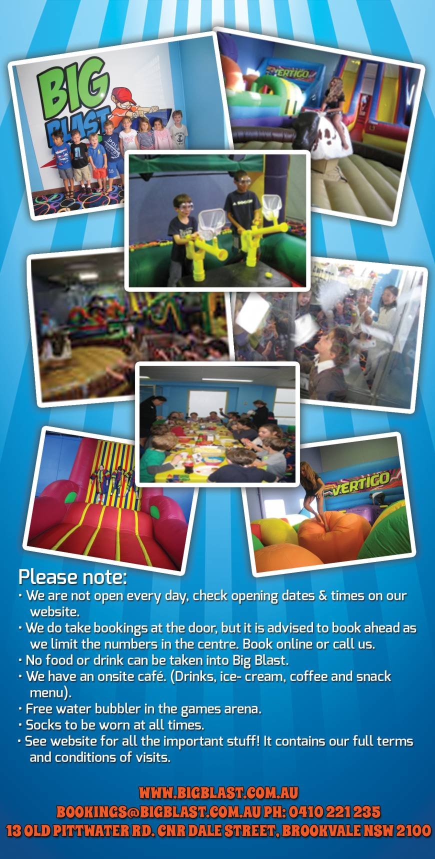  Pricelists of Big Blast Kids Parties & Play Centre 13 old pittwater rd - Photo 1 of 2