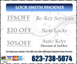Pricelists of Lock Smith Phoenix