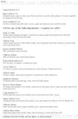 Pricelists of Fuchsia House Restaurant & Gables Bar