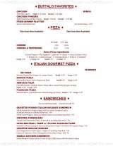 Pricelists of Ilio Di Paolo's Restaurant