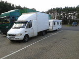 towing large caravan from Somerset to West Sussex