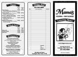 Pricelists of Mama's Pizzeria & Restaurant