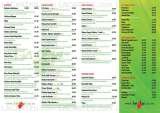 Pricelists of I Naga Indian Restaurant