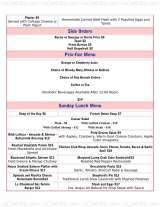 Menus & Prices, Le Chambord, Hopewell Junction