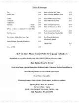 Pricelists of Maximillians Gourmet Deli