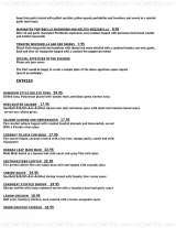 Pricelists of Page One Restaurant