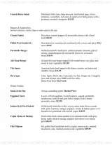 Pricelists of Simeon's American Bistro Cuisine
