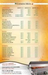 Pricelists of Gio's Cafe and Deli