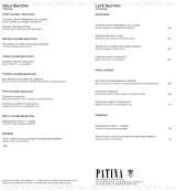 Pricelists of Patina