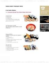 Pricelists of Moshi Moshi Japanese Restaurant