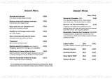 Pricelists of Newtons Restaurant & Bar