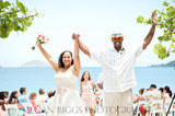They did it! Congratulations! This couple just got married in St. Thomas, Blue Sky Ceremony - St. Thomas Wedding Planner, St. Thomas